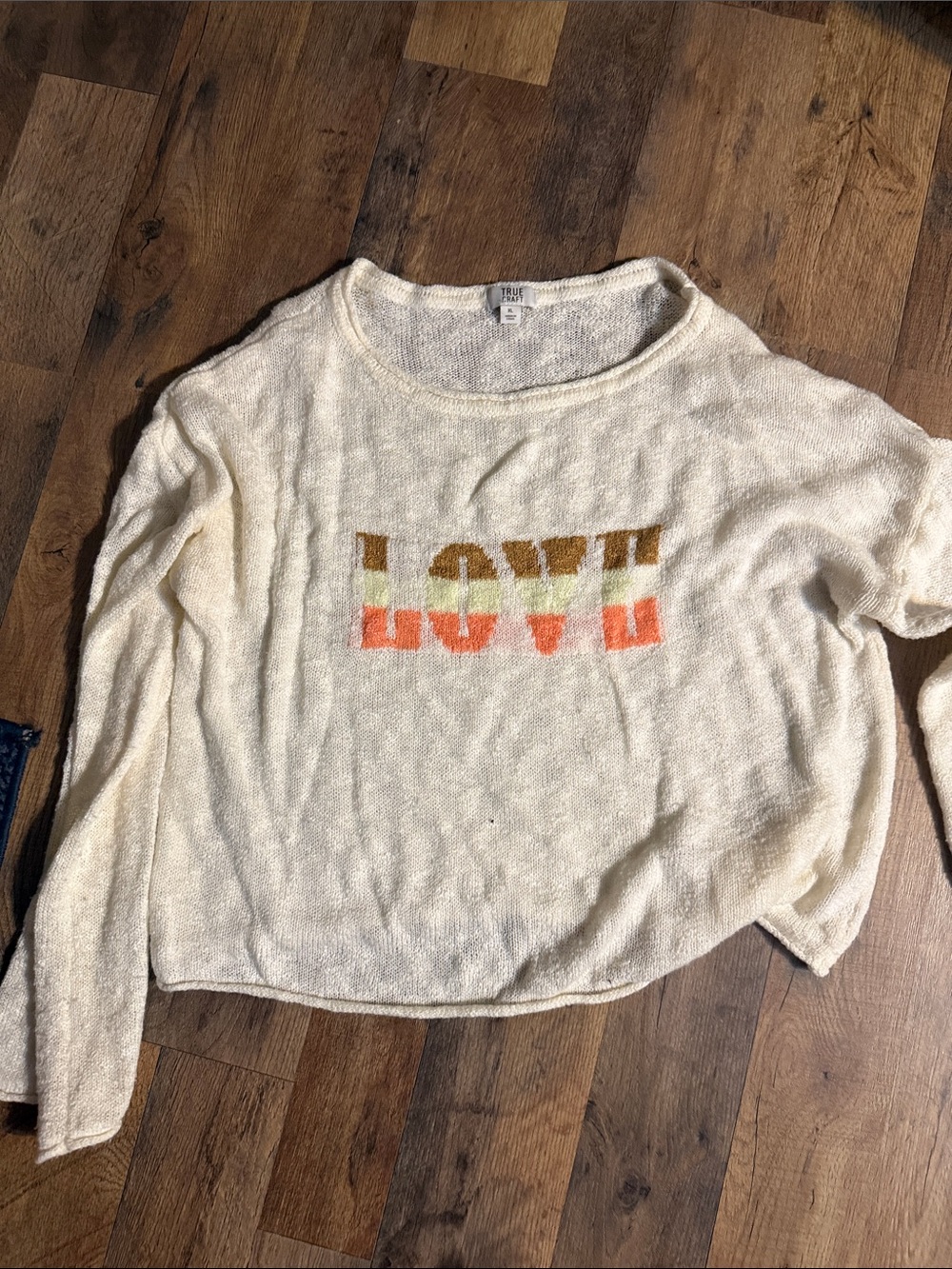 True Craft Crew Neck Cotton Sweater XL Like New